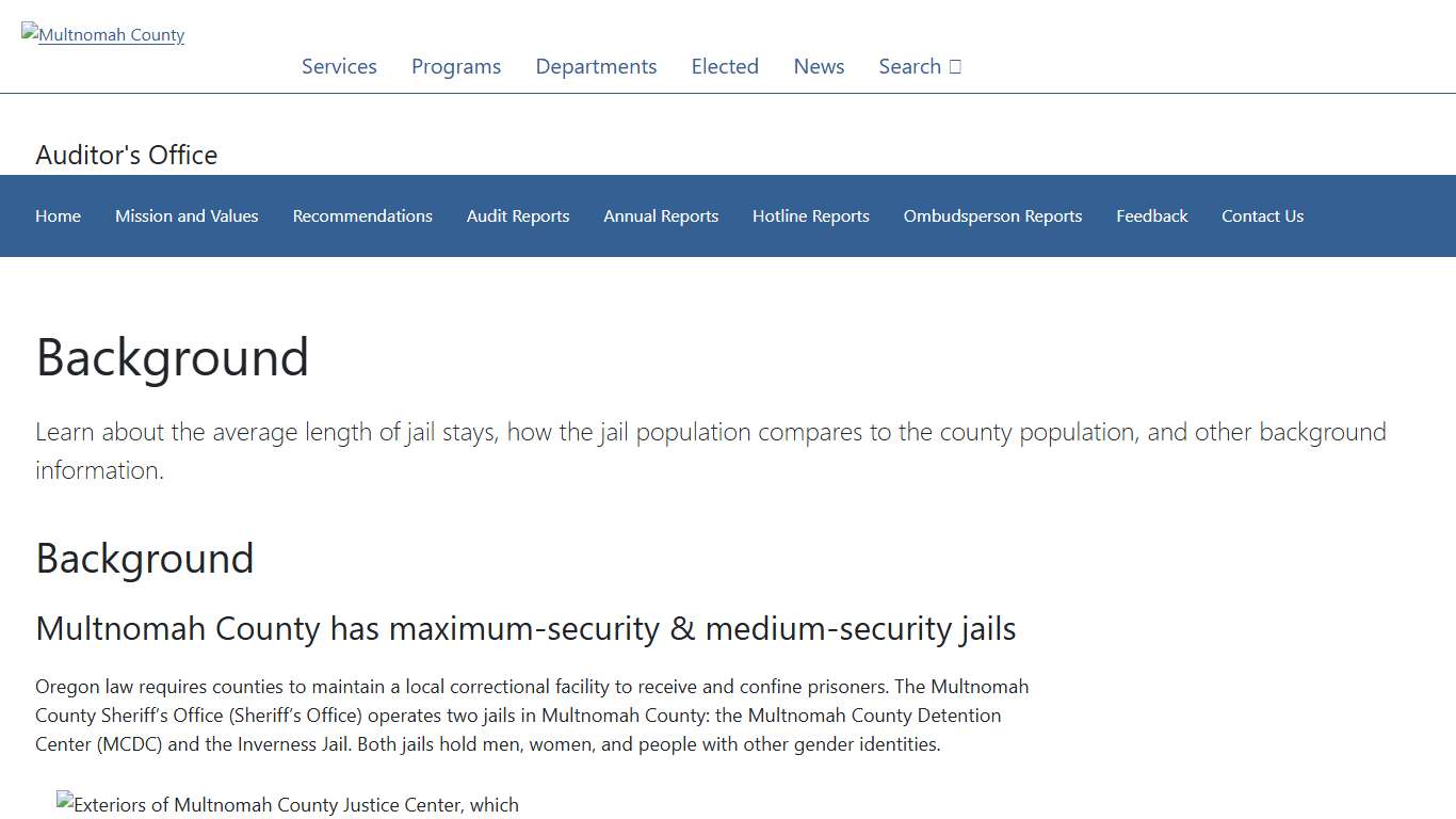 Background | Multnomah County